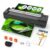 13 Inch Laminator Machine with Auto Paper Feed, Never Jam A3 Thermal & Cold Lamination, 20 Laminating Sheets, 10-in-1 Laminator with Cutter, Trimmer & Corner Rounder for Office School Home Use Black