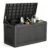 140 Gal Outdoor Storage Box Waterproof Lockable,Deck Box,Gas Lift,Black