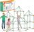 140 PCS Fort Building Kit for Kids,DIY STEM Educational Construction Fort Toy Set, Creative Kids Fort Builder Kit, Build Your Own Fort Indoor Outdoor Play Structure for Boys Girls Ages 4‑10