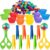 142 Pcs Kids Tweezers Fine Motor Sensory Bin Set, Bowls Tongs Plush Balls