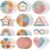 144 Pcs Breath Calm Anxiety Sensory Stickers Reusable Tactile Textured Mindfulness Sticker Fidget Silent Adhesive Sensory Strips for Christmas School Office Adult Teen Tension Student Classroom Supply