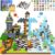 144PCS Magnetic Blocks – Mine Magnet World Chess Set, Magnetic Building Toys Games for Kids Ages 5-7 6-8 8-12, Magnet Blocks Kids Toddler Toys, Ideal Gifts for Boys & Girls Ages 3+