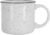14 oz Speckled Ceramic Campfire Mug, Rustic Coffee Cups, (White Blank – 1pc)