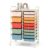 15-Drawer Art & Craft Rolling Storage Cart, Mobile Organizer Trolley with 5 Large and 10 Medium Drawers – 34.5″ H x 14.5″ W x 25″ D, 1-Pack