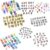 15-Piece Custom Chunky Letter Beads, Personalized Acrylic Alphabet Bubble Beads, Large Hole Letter Charms for Keychains, Bracelets, Bag Charms and DIY Jewelry