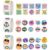 1500 Pcs Affirmation Stickers Roll, 3 Rolls Encouragement Sticker Rolls with Animal and Smiley Face Designs, Inspirational Quote Stickers for Rewards, Journals, Planners