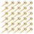 1500 Pcs Decorative Paper Nails Metal Brads for Scrapbooking Cards Fasteners Pins