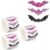 1500 PCS Halloween Bat Stickers, Waterproof Laser Sparkly Self-Adhesive Decals, 3 Designs Roll Stickers for Cards, Invitations, Envelopes, Gift Wrapping, Crafts (Colorful)