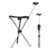 150KG Heavy-Duty Tripod Folding Seat Cane, Telescopic Height Adjustable Anti-Slip Anti-Tip Walking Stick Chair, Portable Mobility Aid for Elderly Disabled Users Outdoor Travel Stadium Long-Standing Re