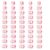 1~50 Number Pencil Topper Protector Caps, Soft Pencil Eraser End Decor Accessories for Standard Pencils, Classroom Stationery Marking Supplies Kids Fun Craft Decor(Pink)