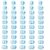 1~50 Number Pencil Topper Protector Caps, Soft Pencil Eraser End Decor Accessories for Standard Pencils, Classroom Stationery Marking Supplies Kids Fun Craft Decor(Light Blue)