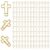 150 Pack Gold Cross Paper Clips, Decorative Paper Clips and Bookmarks for Bible Study, Journaling, Church Office and Home Use