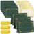 150 Pcs Certificate Kit Include 50 Certificates Holders 50 Certificate Paper 50 Embossed Seal Sticker Diploma Covers for Back to School Student Teacher Recognition Reward Award Supplies(Green)