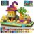 150pcs Magnetic Blocks – Magnetic School Castle Set with Light Up Blocks