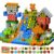 150 PCS Magnetic Blocks – STEM Building Toys for Creative Kids Ages 3-10, Sensory Stacking Cubes with Idea Booklet, for Boys & Girls