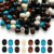 150Pcs Wooden Beads for Crafts, BetterJonny Large Hole Natural Wooden Beads 14 * 17mm Wood Loose Spacer Beads Hair Braid Beads for Macrame Bracelet DIY Craft Handmade Decor (5 Colors)