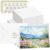 150 Sets Foldable Watercolor Cards with Envelopes and Stickers, 5 x 7 Inch