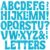 152 PCS Glitter Letter Stickers, 3 Inch Large Alphabet Stickers, Self-Adhesive Capital Letters for Bulletin Board,Poster Board,Classroom Decor,Birthday Party,Wedding,Mailbox DIY Crafts (Light Blue)