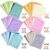 156 Sheets Textured Scrapbook Paper and Mesh Fabric Assorted Set 6 Pack Mixed Special Paper Scrapbook Tape and Stickers for Diy Scrapbooking Planner Bullet Junk Journal Supplies 3.9×5.5 Inch