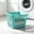 1.5 Bushel Square Plastic Laundry Basket with Comfort Grip Handles, Ventilated Laundry Hamper, Teal
