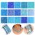 15 Color Glass Seed Tube Bugle Beads Bracelet Jewelry Making Kit,Blue