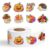 1.5 inches 500pcs Holographic Fall Stickers Roll, 8 Autumn Designs