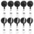 15 Pack Badge Reels Retractable with Swivel Alligator Clip