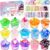 15 Pack Slime Kit for Kids, Butter Clear Cloud & Galaxy Slime, 45ML Slime with Charms Mix-Ins Gift Bags & Cards, Soft Stretchy DIY Slime Party Favors, Birthday Gifts for Girls Boys Ages 3+
