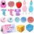 15 Pack Squishy Fun Box Cheese Toys Set Crunchy Sugar Filled Swaps Squeezy Packs Variety Duck Slow Rise Squishies Texture Bundle Slush Stress Ball Slushy Wax Cracking Slushie Ice Cube Glitter