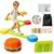 15PCS Balance Beam Stepping Stones for Kids, Non-Slip Obstacle Course Sensory Montessori Toys with Bonus Silicone Anti-Slip Pads, Stackable Indoor Outdoor Jumping Stones, Gifts for Boys Girls Ages 3-8