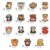 15Pcs Fun Highland Cow Retractable Badge Reels Nurse Teacher ID Holder Gift