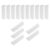 15pcs Triangular Pencil Erasers for School and Office, White TPE