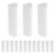 15pcs Triangular Pencil Erasers White TPE for Sketching and Drawing