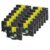15PK Black on Yellow Laminated Label Tape 9/12/18/24mm Compatible with TZe-S631 Label Makers