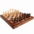 15” Walnut Chess Set with Storage Board for Adults & Children, 2 Players