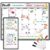 15″ x 11″ Magnetic Dry Erase Fridge Calendar, Monthly Calendar & Today List