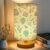 16-Color Table Lamp, Learning Adjustable Light Bedside Lamp with Wood Base