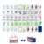 160 Acrylic Engraved American Mahjong Tiles – 4 Layer Blue Mahjong Tile Set