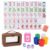 160 Acrylic Engraved American Mahjong Tiles (1.2″) (Orange-red horse head)