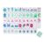 160 American Mahjong Tile Set 4-Layer Acrylic Engraved Cyan Printed Mahjong