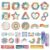 160PCS Anxiety Sensory Stickers, Calming Stress Relief Strips