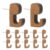 160Pcs Wood Push Pins Thumb Tacks with Hooks for Cork Board Bulletin Office Home Map Markers