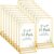 16 Pack 5×7″ Gold Acrylic Sign Holders with Detachable Base for Wedding