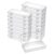 16 Pcs 6” Plastic Storage Boxes, Small Storage Containers with Hinged Lids, Rectangle Clear Boxes for Beads, Jewelry, Game Pieces, Pens and Crafts Items(6.2” x 1.2” x 2.5”)