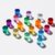 16PCS Rainbow Acrylic Cylinder Blocks, Light Sensory Stacking Toys for Kids