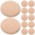 16pcs Unfinished Wooden Round Cutouts for Chess Pieces 5cm 10mm Beige