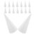 16pcs White Foam Cone Craft Form for Adults, Shape Holds Steadily
