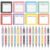16 Set Composition Notebook Sticky Notes with Ballpoint Pens Teacher Appreciation Gifts Colorful Composition Notepad with Pens Back to School Party Favor for School Office Student Teacher Supplies