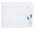 16×20 Inch Magnetic Dry Erase Monthly Calendar Board, Silver Aluminum Frame Wall Mount Whiteboard