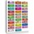 16x24in Wall Decoration Framed Canvas Ready to Hang for Living Room Bedroom Bathroom Kitchen Office Home Educational Alphabet Poster Amharic Language Chart Colorful Literacy Wall Art